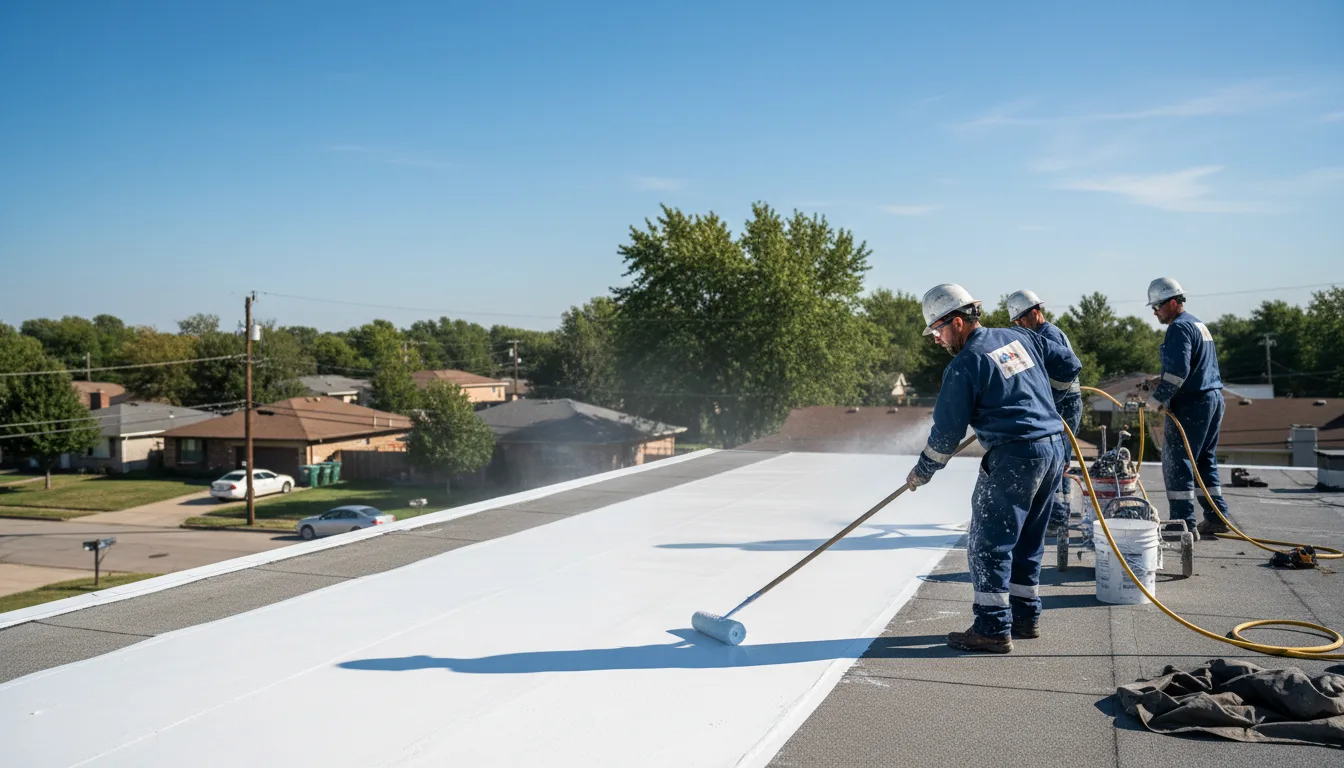 Commercial roof coating in Stewart, MN near me